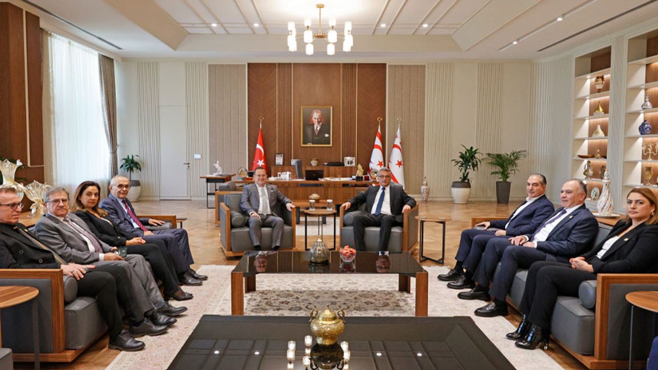 Cumhurbaşkanı Erhürman, Kıbrıs Türk Ticaret Odası heyetini kabul etti