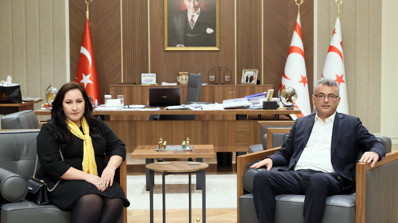 Cumhurbaşkanı Erhürman, Hançerli ile görüştü