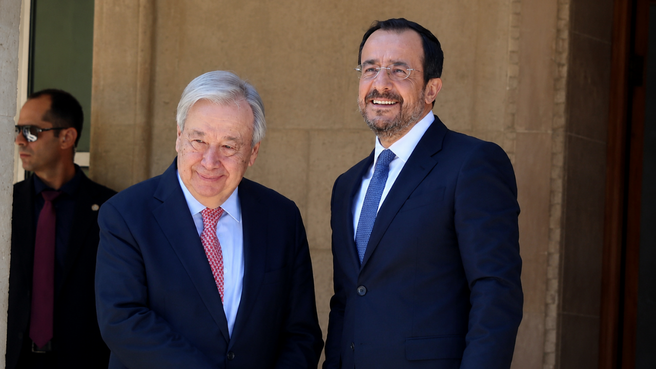 Guterres, Hristodulidis ile görüştü