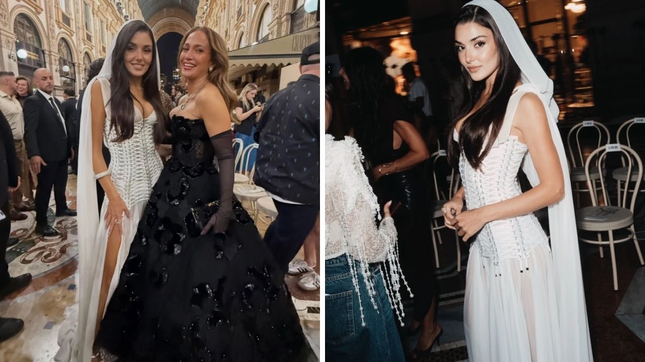 Hande Erçel, Jennifer Lopez’le poz verdi! Fotoğraf gündem oldu